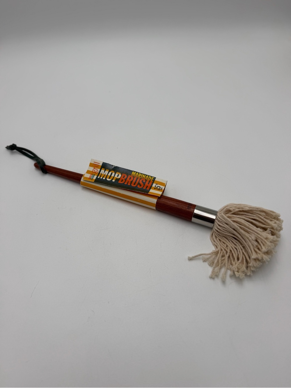 Martha Stewart Grill 15” Marinade Mop Brush BBQ Basting Wood Handle NOS